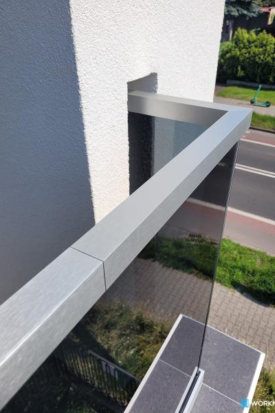 Balustrady Szklane Zabezp Kwadratowe 011